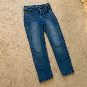 Straight Leg Medium Wash Jeans